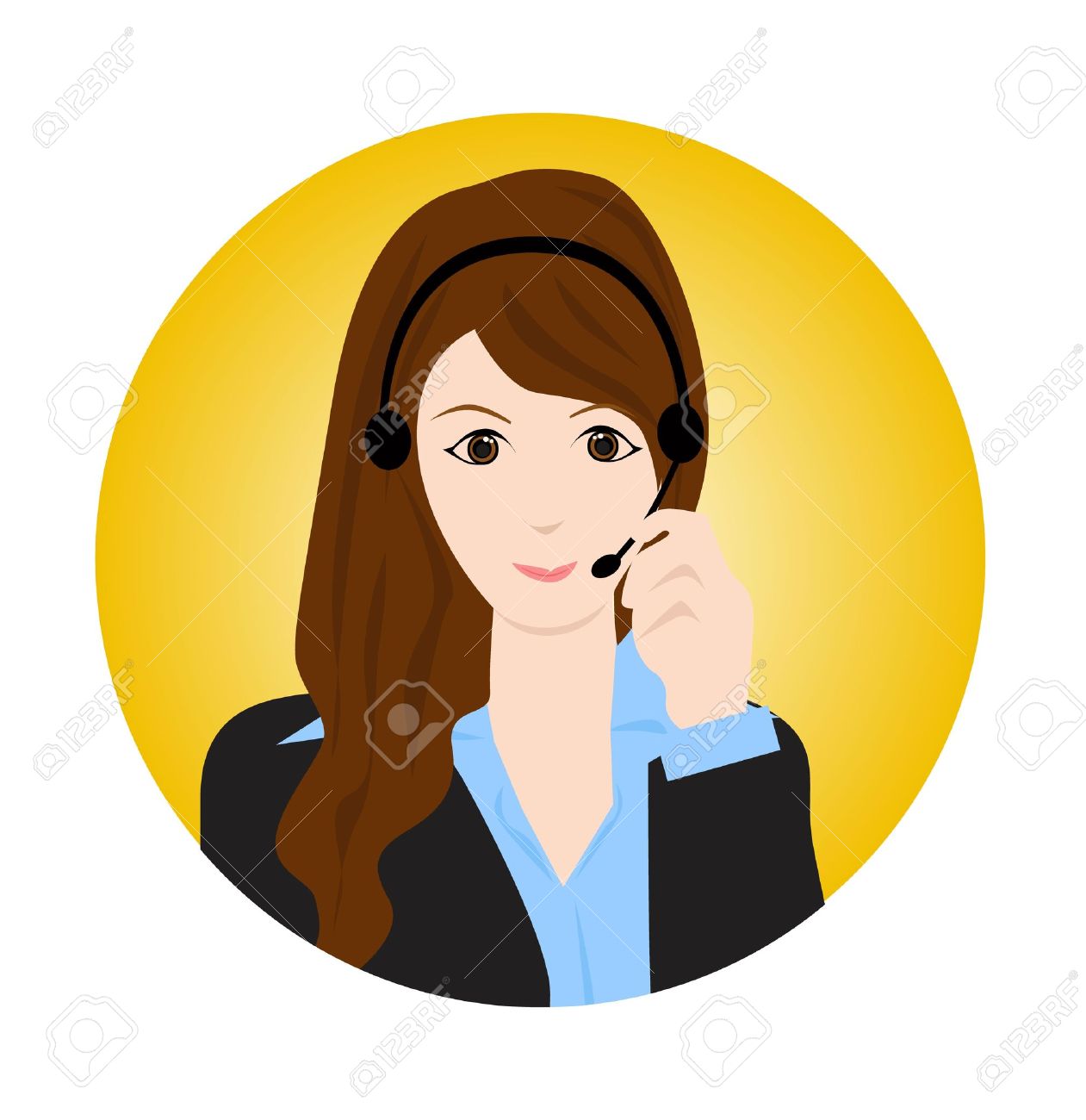 1261x1300 Customer Service Agent Clipart