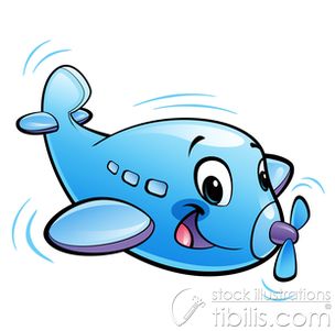 Cute Airplane Clipart