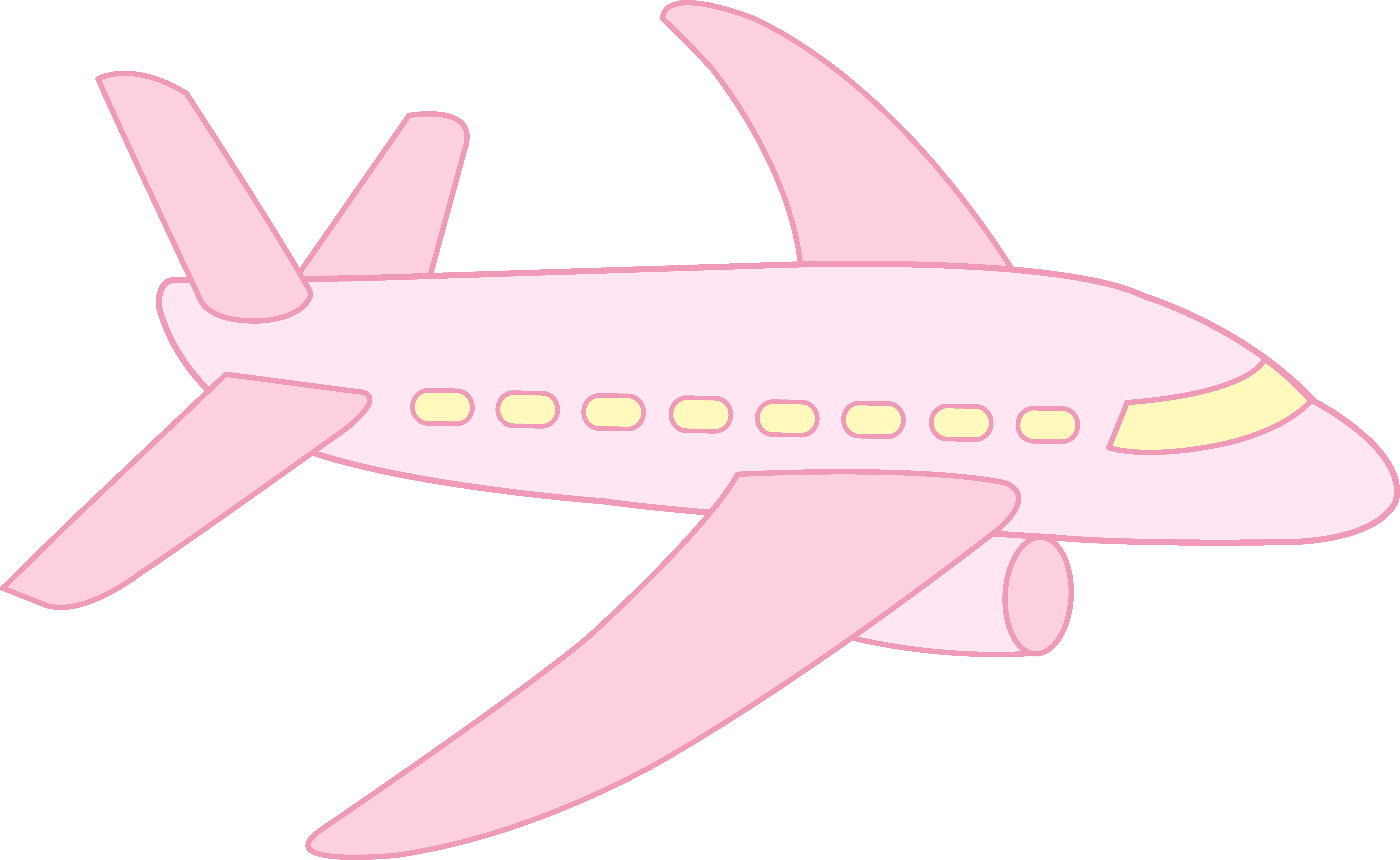 8669x5328 Cute Pink Airplane