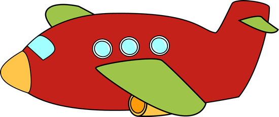 550x232 Cute Airplane Red Clip Art Image Red Airplane