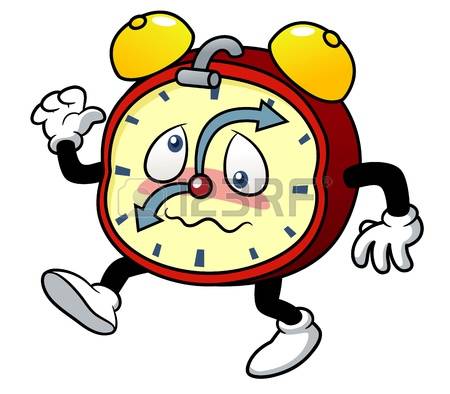 450x394 Cartoon Clock Clipart