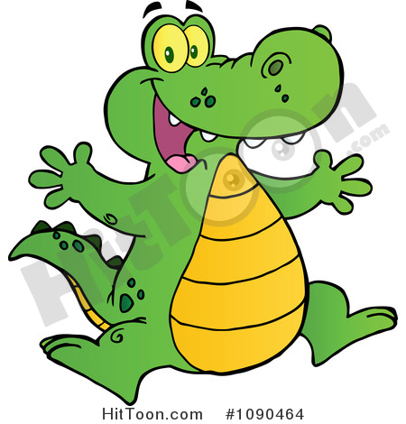 450x470 Cute Alligator Clipart