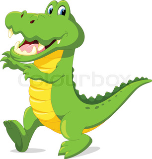 306x320 Cute Baby Crocodile Cartoon Stock Vector Colourbox