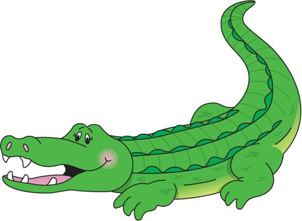 600x440 Cute Clipart Crocodile