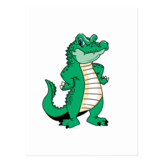 324x324 Cute Cartoon Alligator Postcards Zazzle