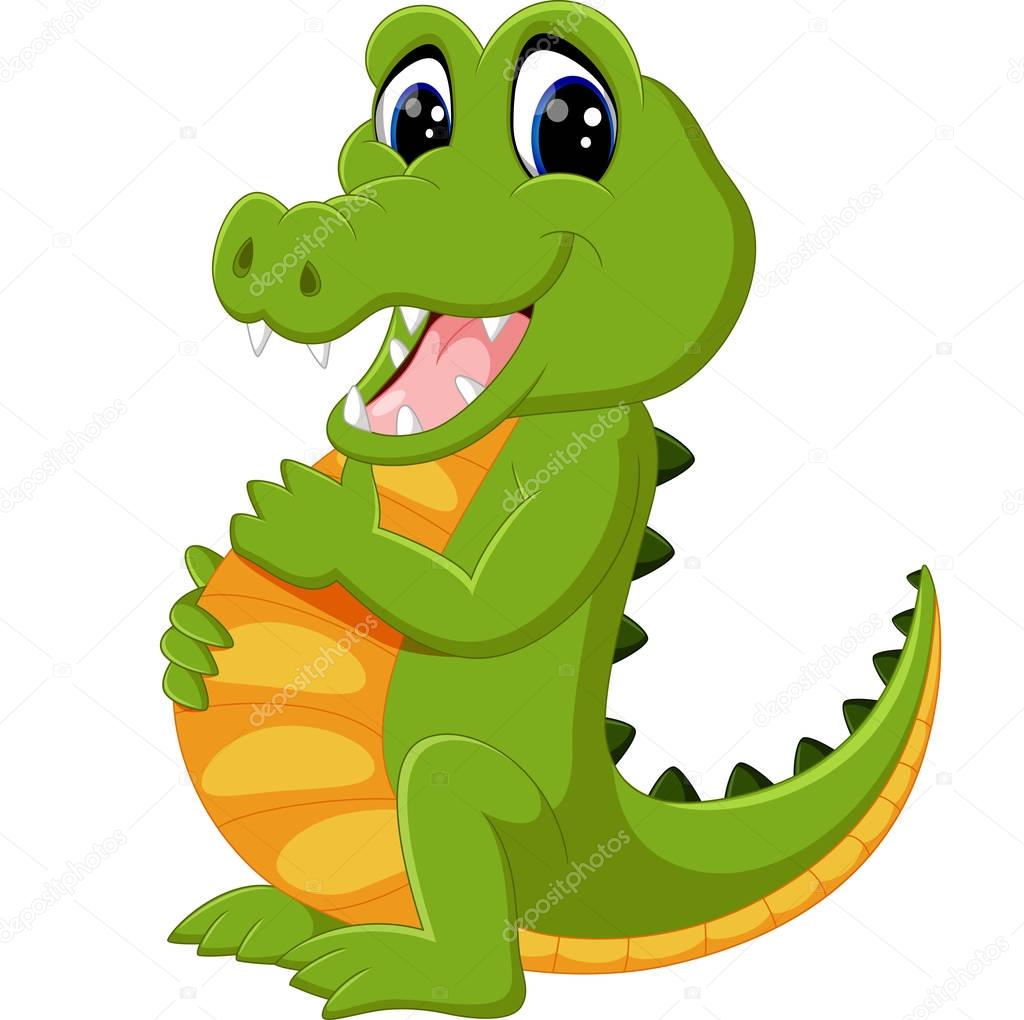 1024x1020 Cute Crocodile Cartoon Stock Vector