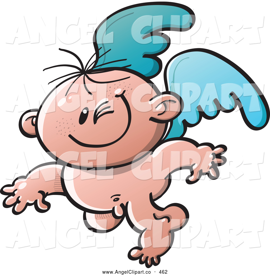 1024x1044 Clip Art Of A Cute Winking Baby Angel By Zooco