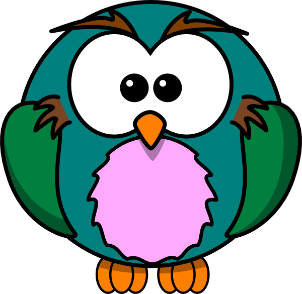 600x585 Cute Owl Cartoon Clip Art