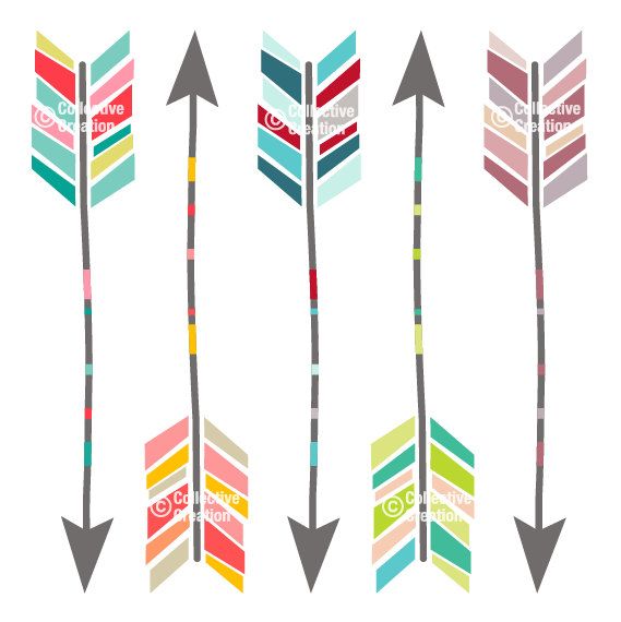 569x570 Colouful Clipart Arrow