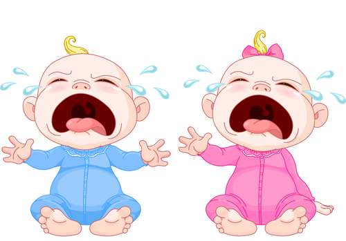 500x349 Cartoon Cute Baby Vector Illustration 10