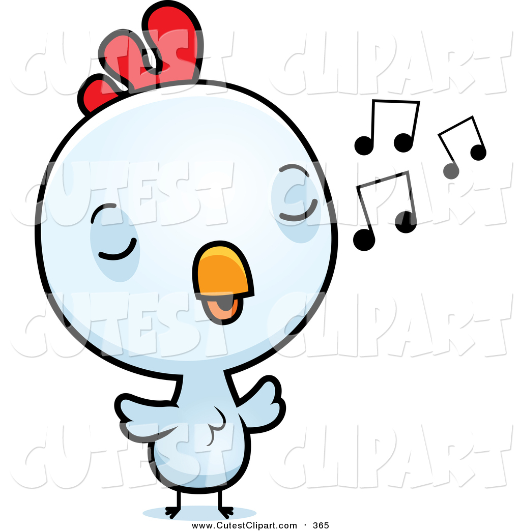 1024x1044 Cartoon Vector Clip Art Of A Cute Baby White Rooster Chick
