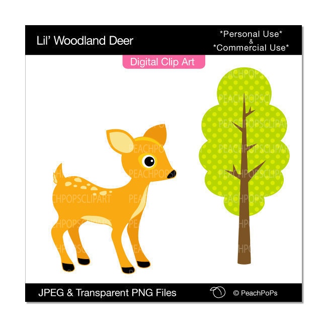 650x650 Deer Clipart Cute Forest Animal