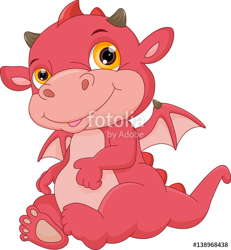 462x500 Cute Baby Dragon Cartoon Stock Image And Royalty Free Vector