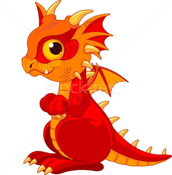 589x600 Baby Dragon Vector Illustration Anna Velichkovsky (Dazdraperma