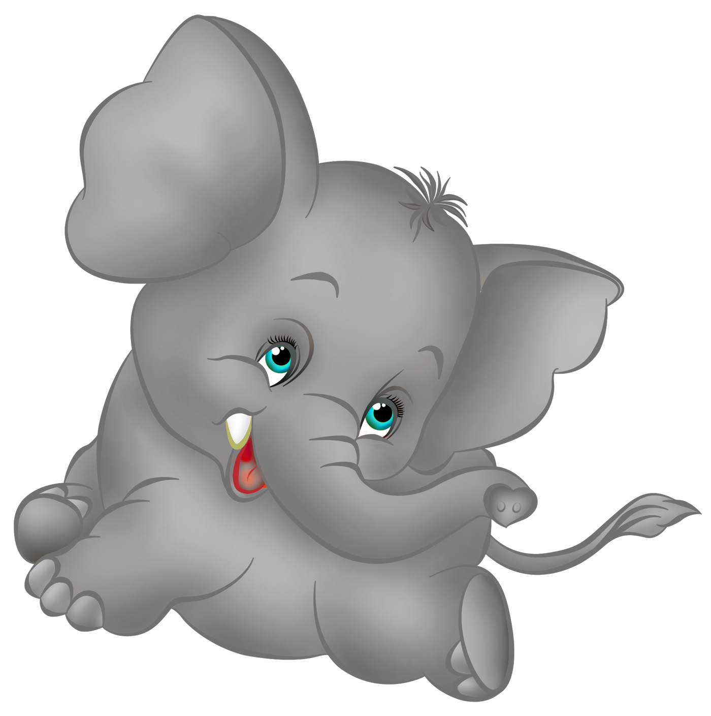 1400x1409 Cute Baby Elephants Clipart