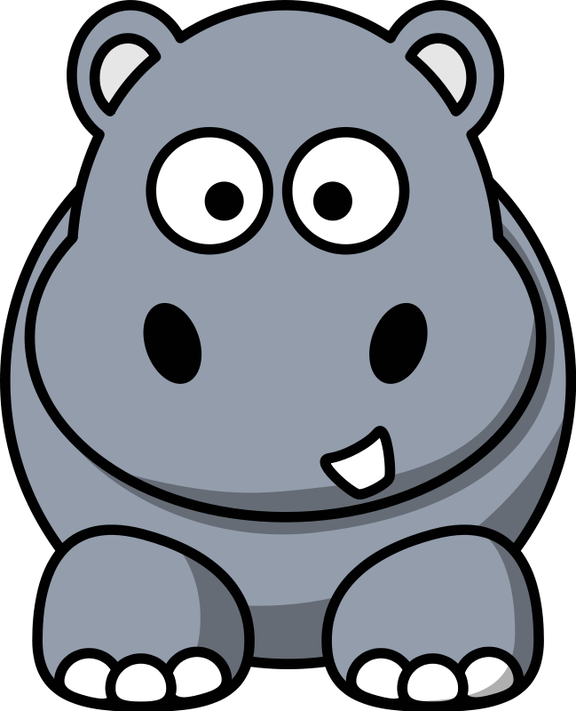 649x800 Animal Clipart Hippo
