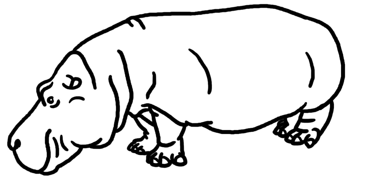1200x600 Templates Clipart Hippo