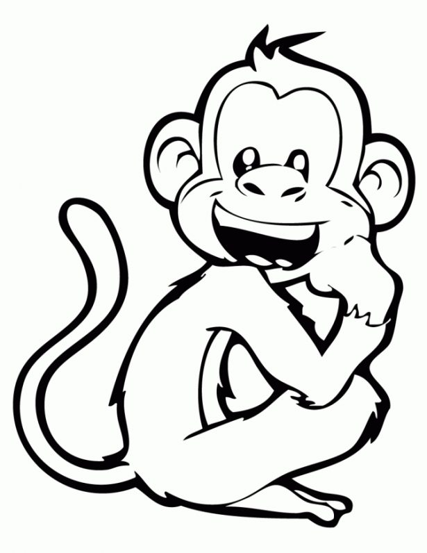 Cute Baby Monkey Drawings