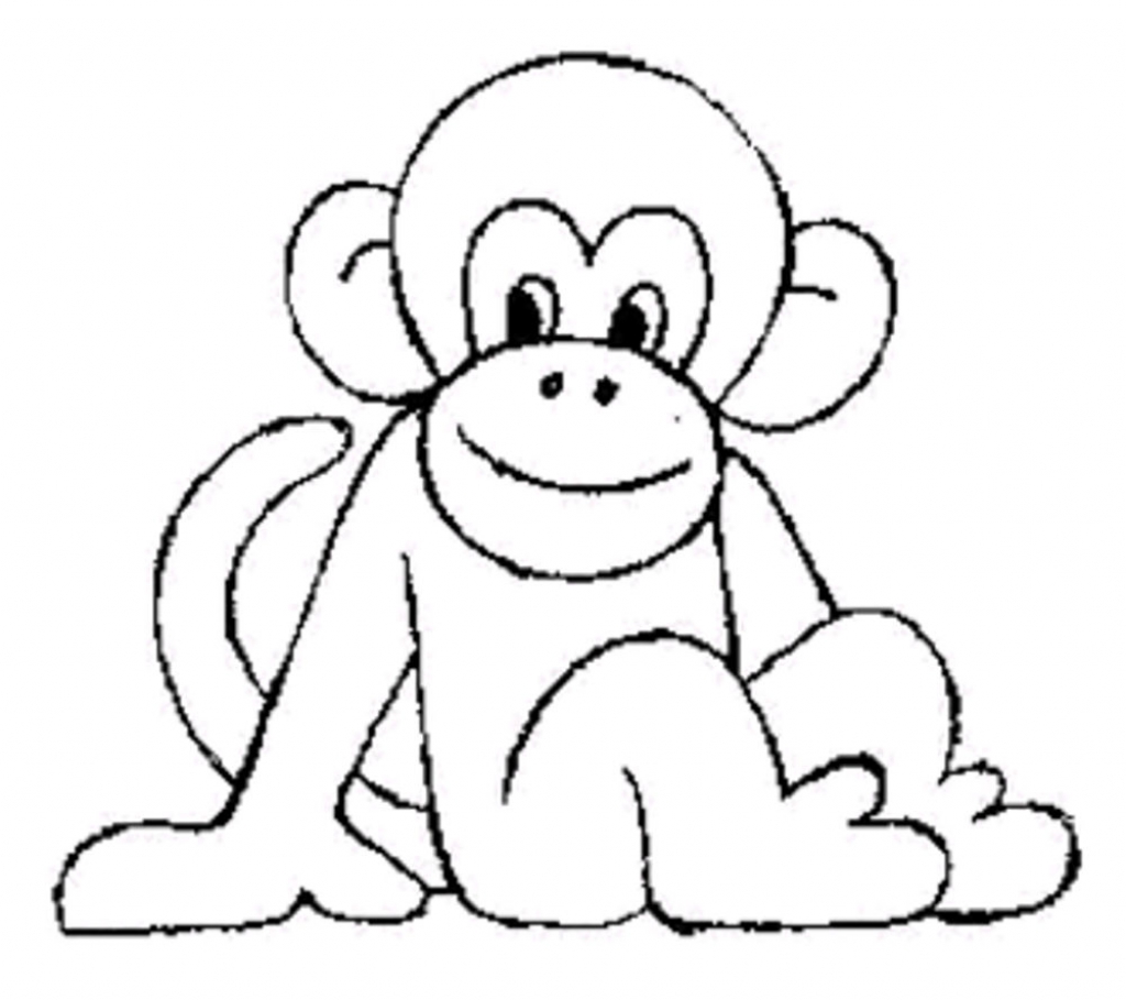 1024x909 Coloring Cute Monkeys Coloring Pages. Cute Monkey Coloring Pages