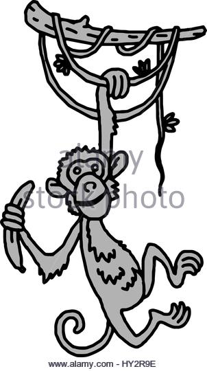 302x540 Monkey Cartoon Drawing Animal Vector Stock Photos Amp Monkey Cartoon