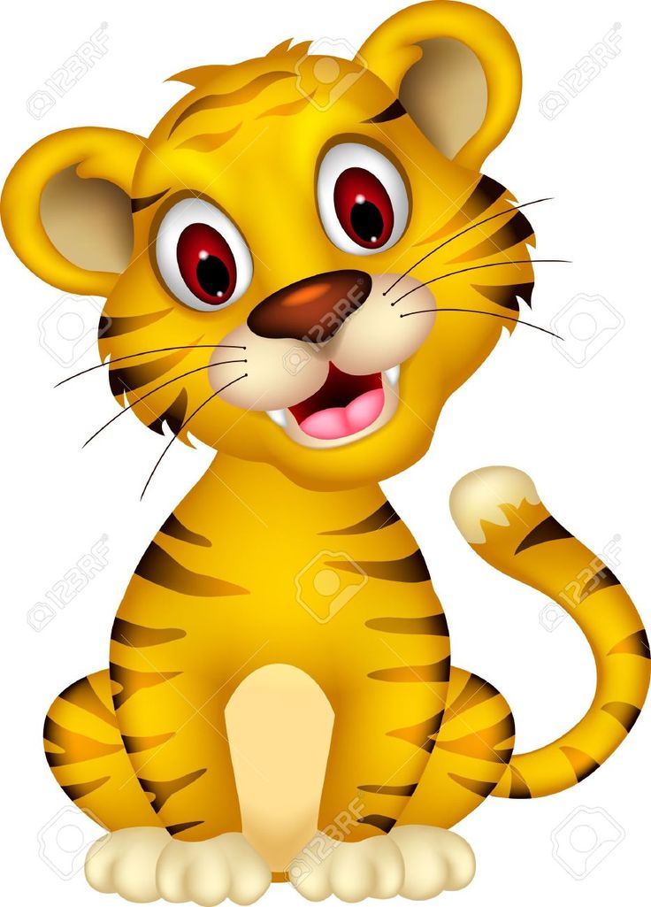 Cute Baby Tiger Clipart