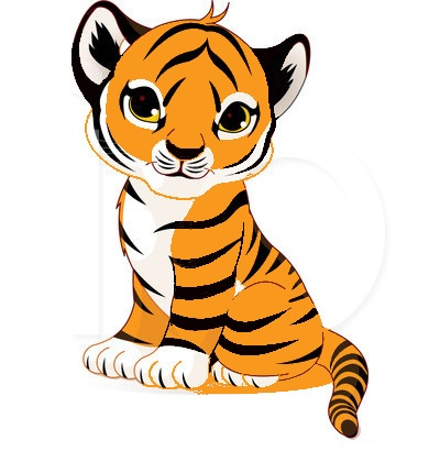 400x420 Cute Baby Tiger Clipart Free Images