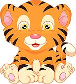 155x170 Baby Tiger Clip Art