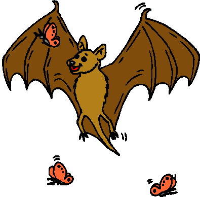 395x388 Bats Clip Art