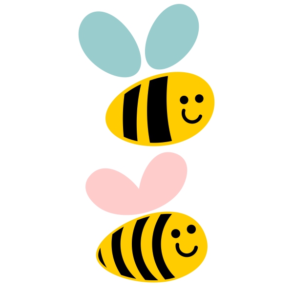 600x600 Cute Bee Cuttable Design