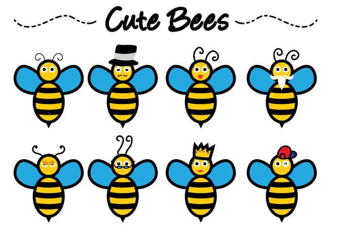 700x490 Cute Bee Free Vector Art