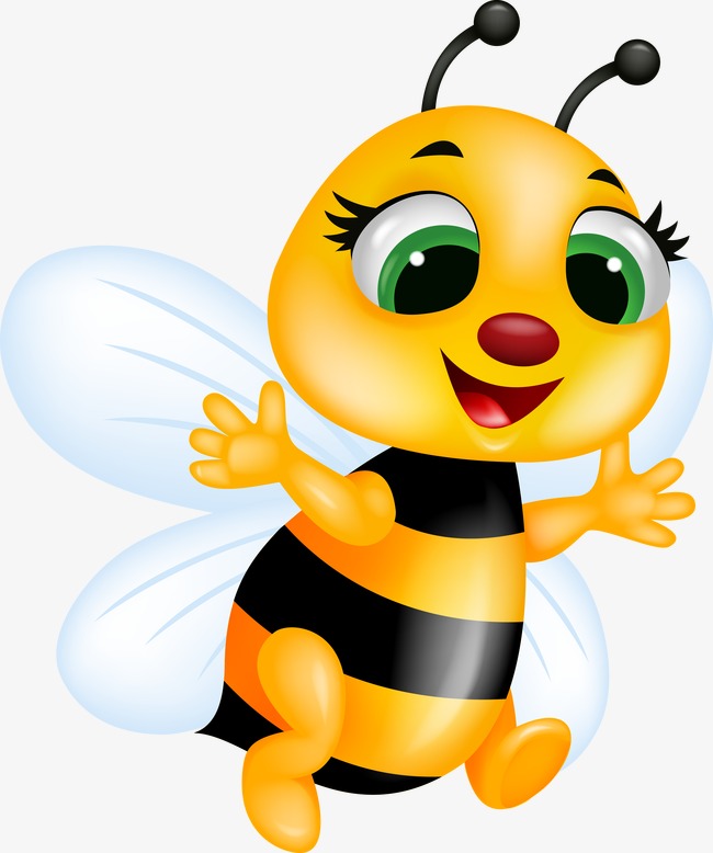 650x778 Cute Bee, Lovely, Bee, Cartoon Png Image For Free Download
