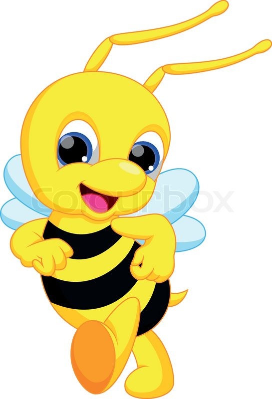 545x800 Funny Bee Cartoon Stock Vector Colourbox
