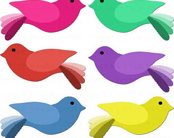 340x270 Cute Bird Clipart Etsy