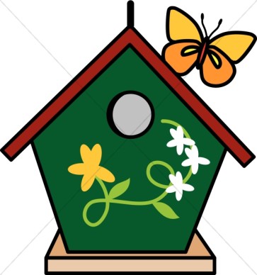363x388 Cute Birdhouse Clipart Clipart Panda