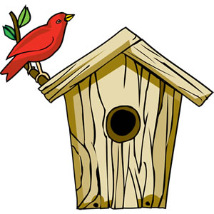 300x300 Cute Birdhouse Clipart Free Images