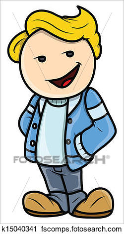 250x470 Clipart Of Stylish Cute Teen Boy Smiling K15040341