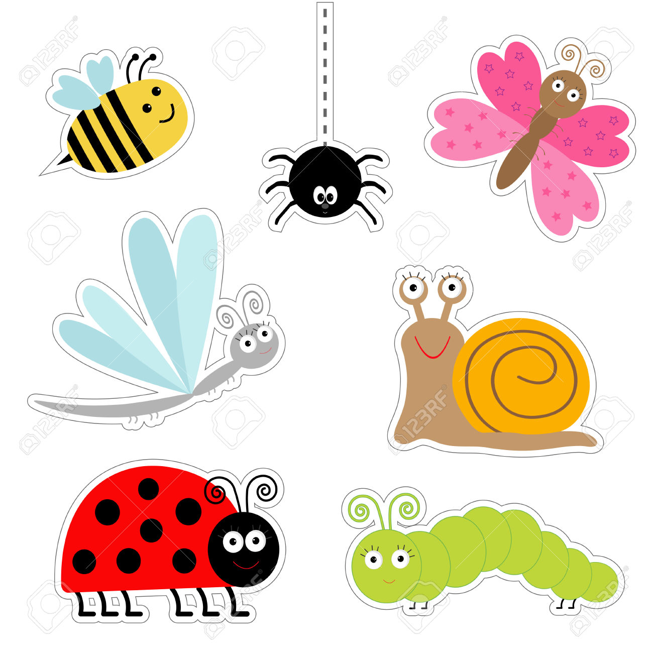 1300x1300 Snail Clipart Cute Butterfly