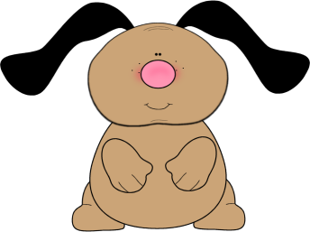 344x257 Cute Dog Clipart