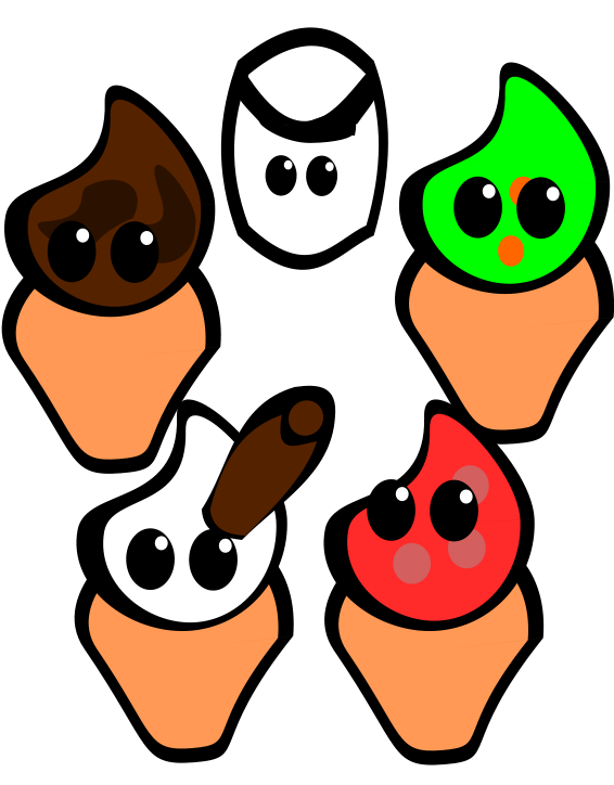 566x724 Free Cute Cartoon Ice Cream Characters Clip Art