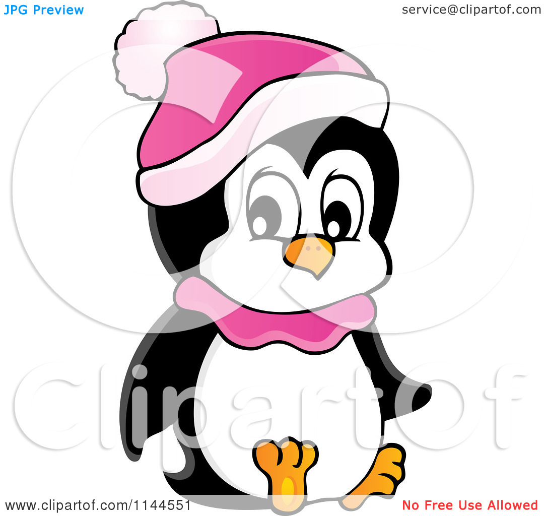 1080x1024 Cute Penguin Winter Clipart