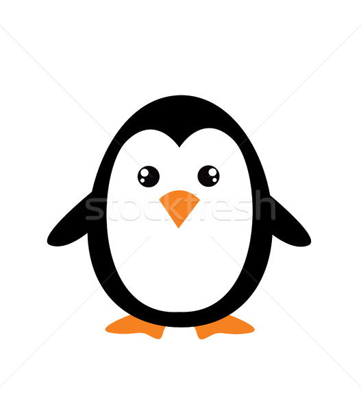 527x600 Cute Cartoon Penguin Vector Illustration Edmond Mihai Vertes