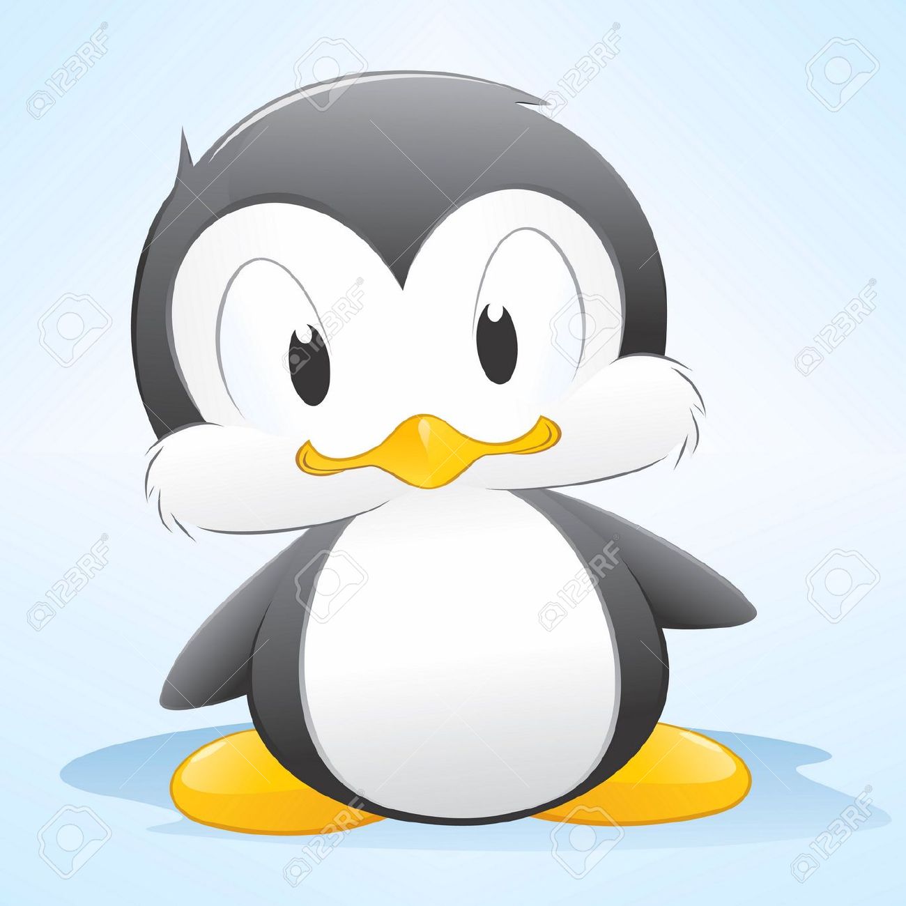 1300x1300 Penguin Clipart Easy