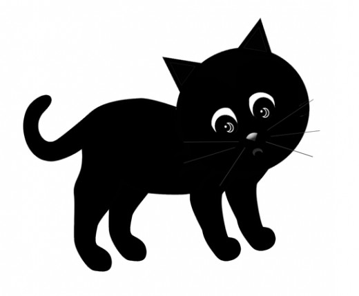 520x429 Black Cat Clipart Black And White