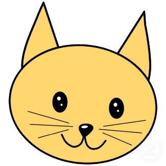 325x325 Drawn Simple Cat Face