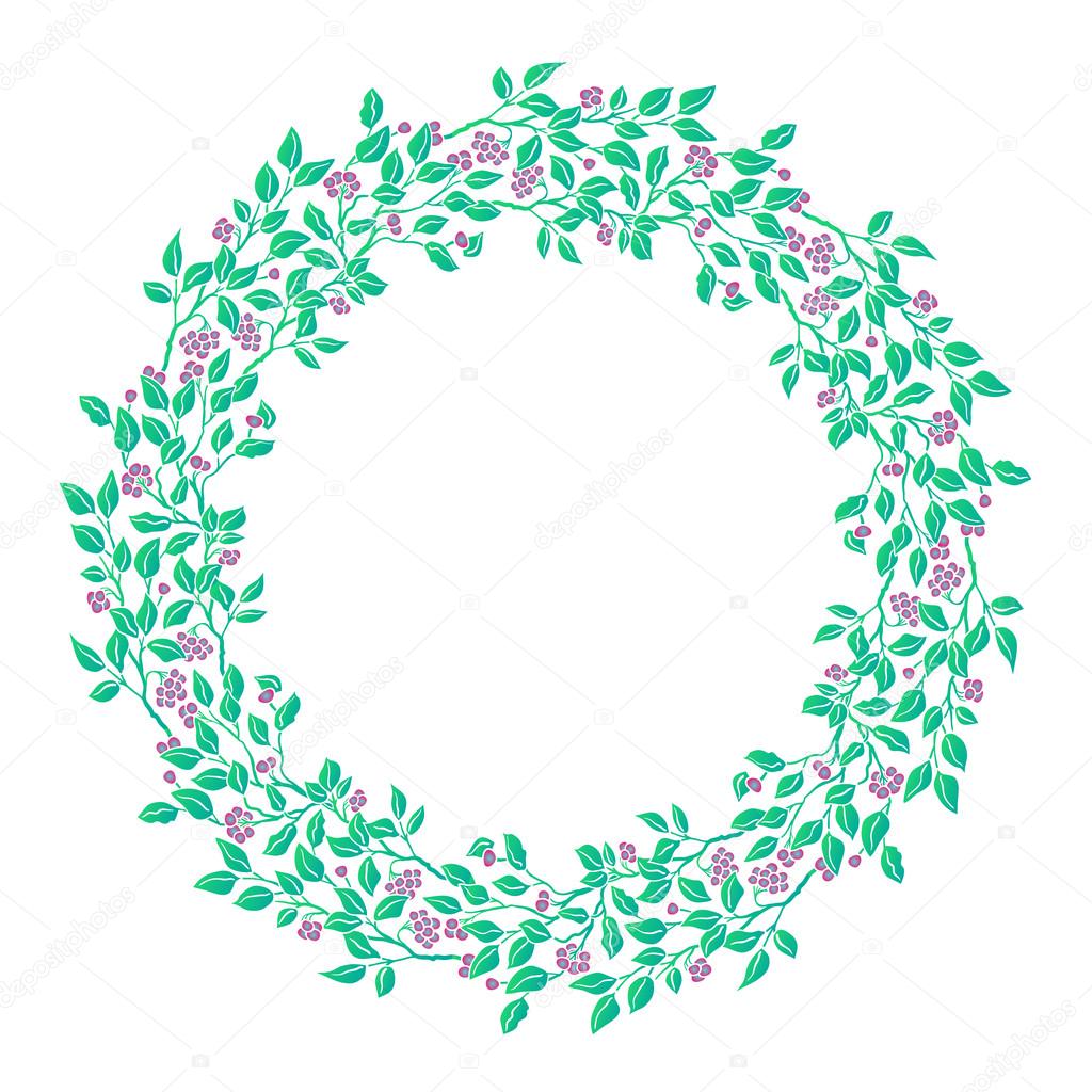 1024x1024 Circle Cute Hand Drawn Frames On The White Background. Love