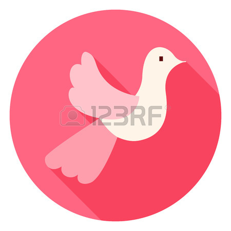 450x450 Cute Lovely Cupcake With Heart Circle Icon. Flat Design Vector