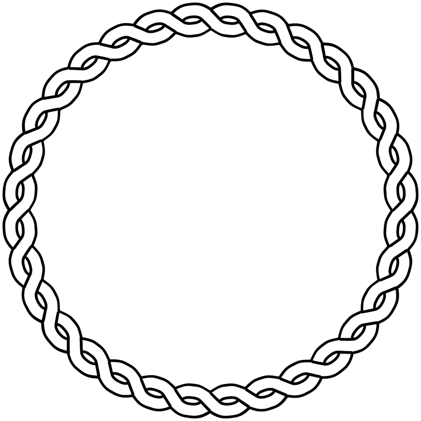 850x850 Rope Clipart Cute Frame