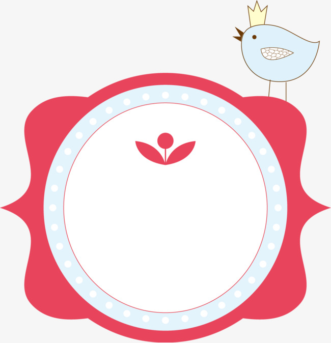 650x674 Vector Creative Design Border Cute Red Circle Diagram, Birds, Red