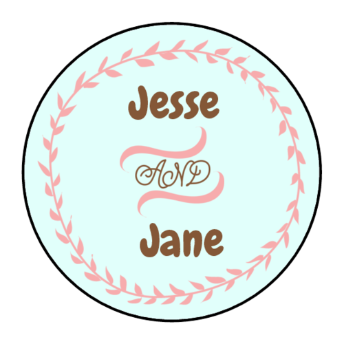 500x500 Wedding Label Templates