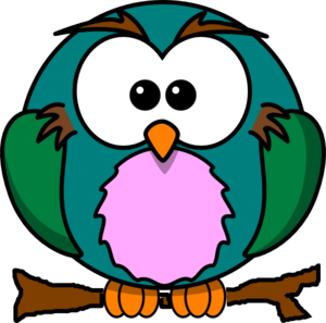 300x297 Cute Owl On Branch Clip Art